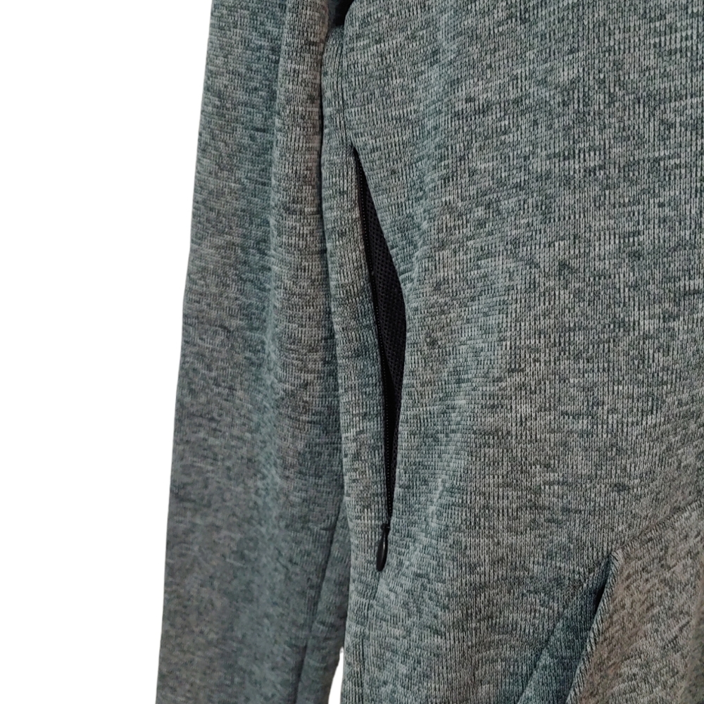 NIKE Dri-Fit Women's Pullover Hoodie Fleece Lined Heathered Green Size Small - Picture 6 of 10